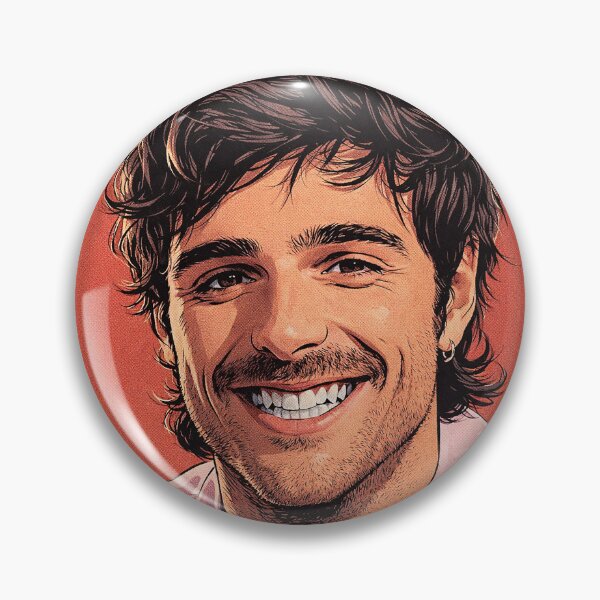 Item preview, Portrait of Jacob Elordi smiling (fan art) designed and sold by PopCultureAndStuff.