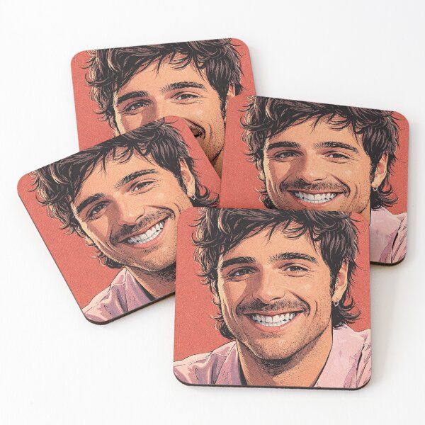 Item preview, Portrait of Jacob Elordi smiling (fan art) designed and sold by PopCultureAndStuff.