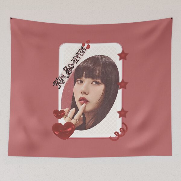 Item preview, Kim So-hyun (김소현) Korean actress South Korean celebrity K-drama star Korean film  illustration Red Aesthetic Collage Design designed and sold by AJUNICE STUDIO.