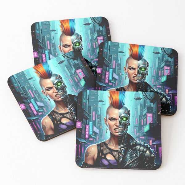 Item preview, Neon Rebellion: Anatomical Cyberpunk Punk Pinup Art designed and sold by Art's Diner.