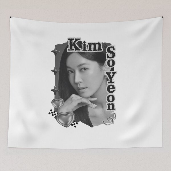 Item preview, Kim So-yeon (김소연) Korean actress South Korean celebrity K-drama star Korean film n Black and White Collage Digital Art Portrait designed and sold by AJUNICE STUDIO.