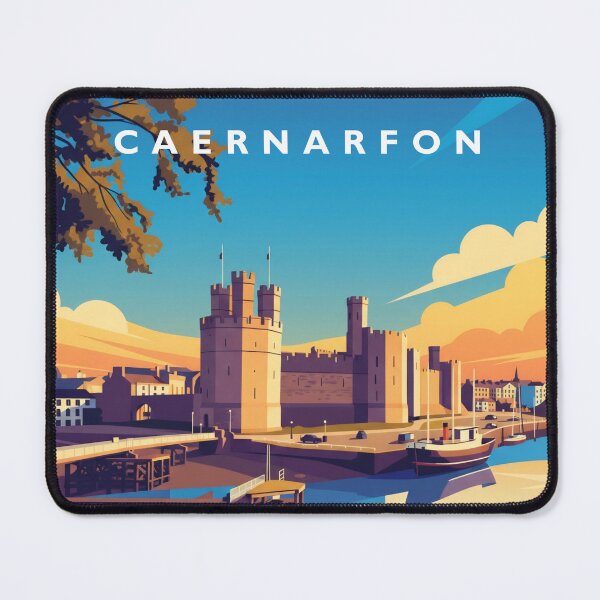 Item preview, Caernarfon Castle (Stylised Poster Art) designed and sold by WickedCool Designs.
