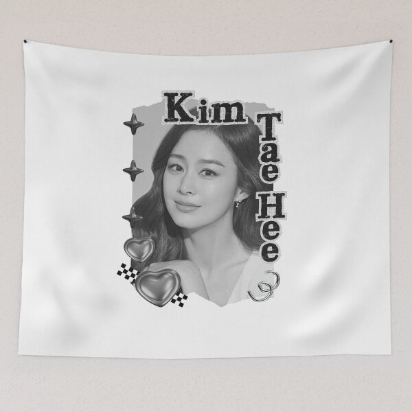 Item preview, Kim Tae-hee (김태희) Korean actress South Korean celebrity K-drama star Korean film n Black and White Collage Digital Art Portrait designed and sold by AJUNICE STUDIO.