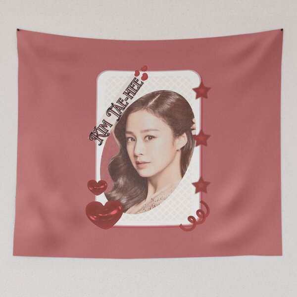 Item preview, Kim Tae-hee (김태희) Korean actress South Korean celebrity K-drama star Korean film  illustration Red Aesthetic Collage Design designed and sold by AJUNICE STUDIO.