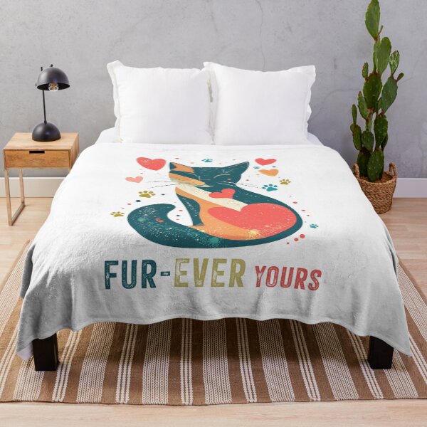 Item preview, Fur Ever Yours – Cute Pet Valentine Pun designed and sold by gstevensonart.