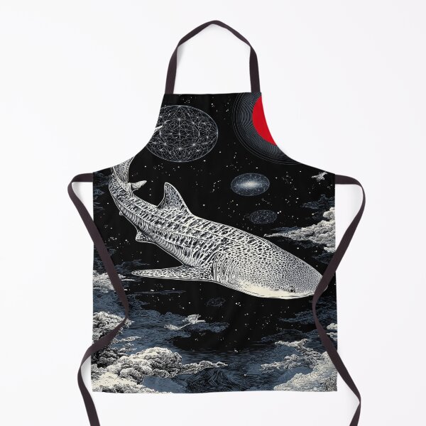 Item preview, Stellar Drift – Whale Shark in Cosmic Ocean designed and sold by Mystikos Art.