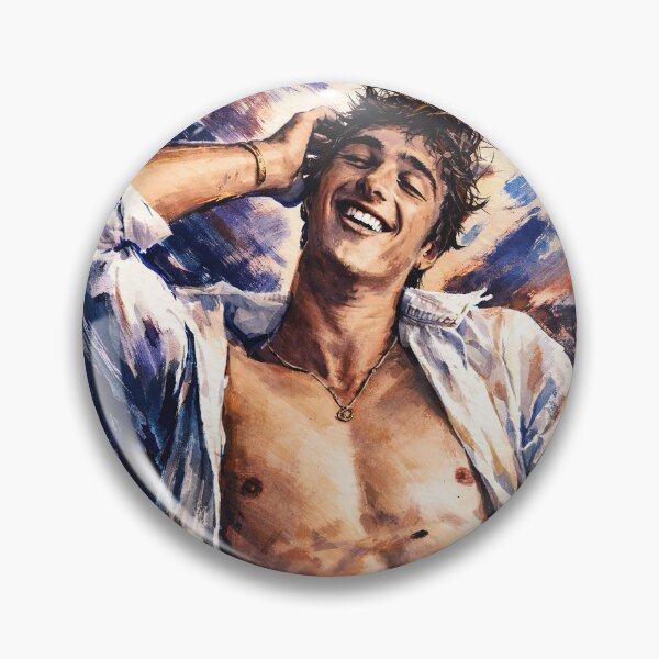 Item preview, Jacob Elordi posing with a smile (fan art) designed and sold by PopCultureAndStuff.