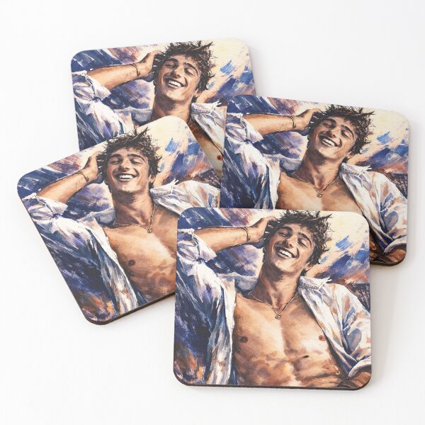 Item preview, Jacob Elordi posing with a smile (fan art) designed and sold by PopCultureAndStuff.