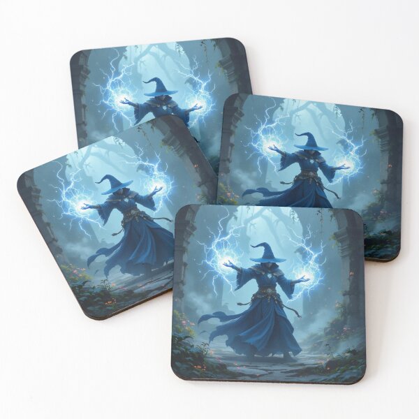 Item preview, Masked Blue Wizard Creating Lightning Mage  designed and sold by Prestons Corner.