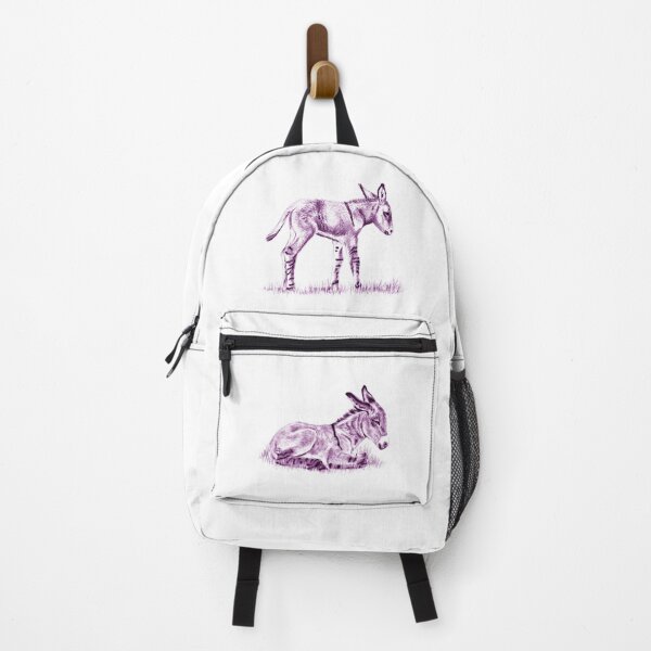 Item preview, Drawing of a lying donkey - purple colorized version designed and sold by SylvieG18.