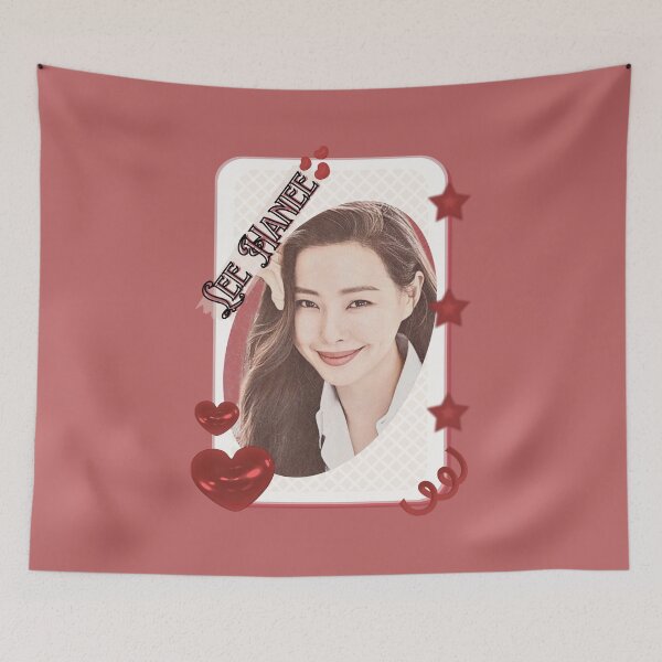 Item preview, Lee Hanee (이하늬) Korean actress South Korean celebrity K-drama star Korean film  illustration Red Aesthetic Collage Design designed and sold by AJUNICE STUDIO.