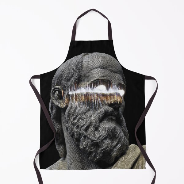 Item preview, Digital Socrates – Classical Bust with Glowing Cybernetic Eyes designed and sold by Mystikos Art.