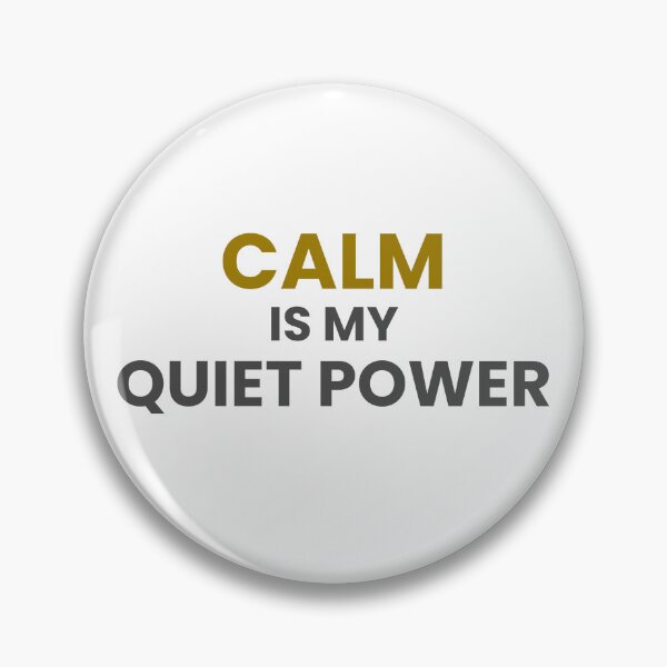 Item preview, Quiet Power Minimal Typography Quote designed and sold by GentleForce.