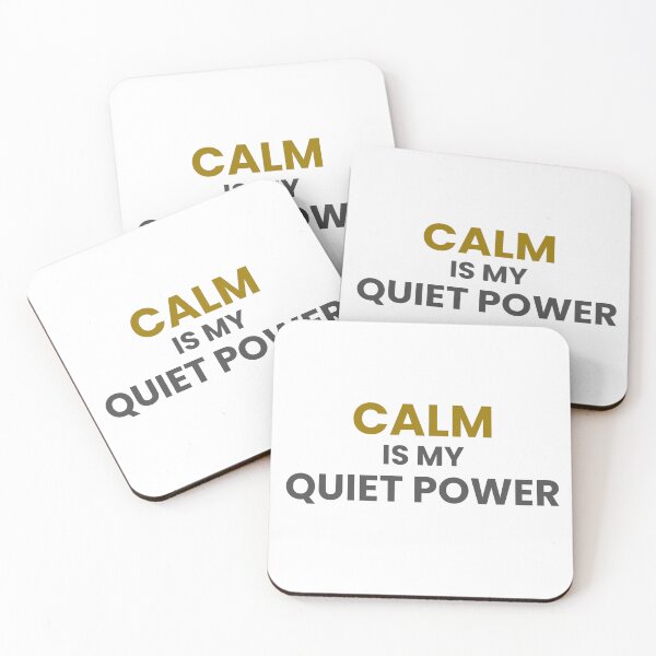 Item preview, Quiet Power Minimal Typography Quote designed and sold by GentleForce.