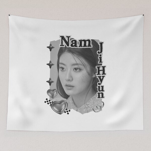 Item preview, Nam Ji-hyun (남지현) Korean actress South Korean celebrity K-drama star Korean film n Black and White Collage Digital Art Portrait designed and sold by AJUNICE STUDIO.