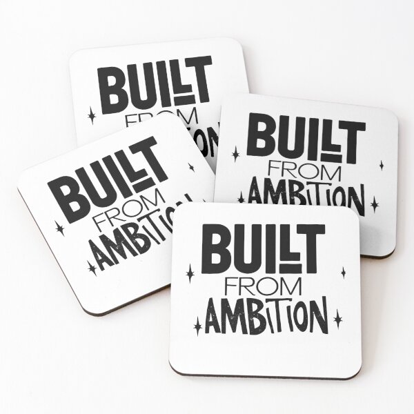 Item preview, Built From Ambition – Motivational Typography Design designed and sold by MKCREAS.