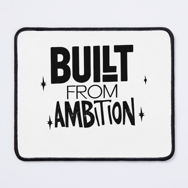 Item preview, Built From Ambition – Motivational Typography Design designed and sold by MKCREAS.