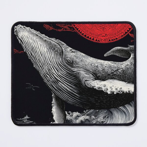 Item preview, Whale Ascendant – Surreal Ocean Beast designed and sold by Mystikos Art.