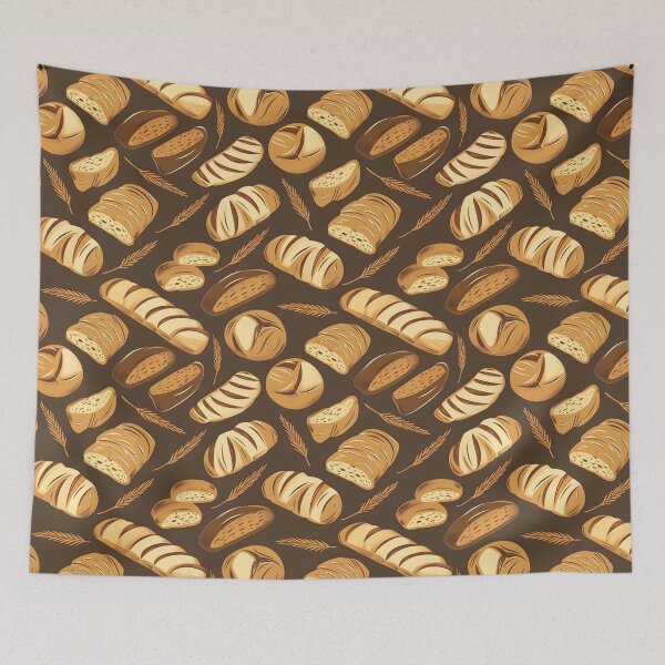 Item preview, Sourdough Bread Seamless Pattern designed and sold by palaco210.