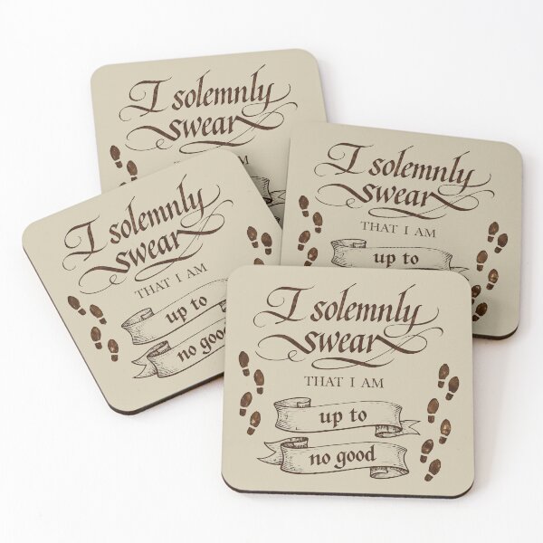 Item preview, I Solemnly Swear – Mischief Oath Typography designed and sold by agearb.