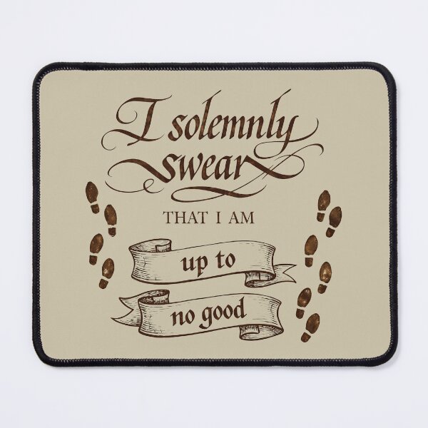 Item preview, I Solemnly Swear – Mischief Oath Typography designed and sold by agearb.