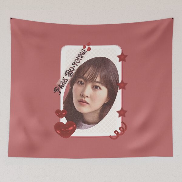 Item preview, Park Bo-young (박보영) Korean actress South Korean celebrity K-drama star Korean film  illustration Red Aesthetic Collage Design designed and sold by AJUNICE STUDIO.