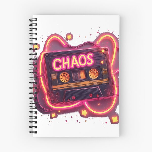 Item preview, Retro Chaos Cassette – 80s Neon Vibe for ADHD & Gen X designed and sold by Shift-Bloom.