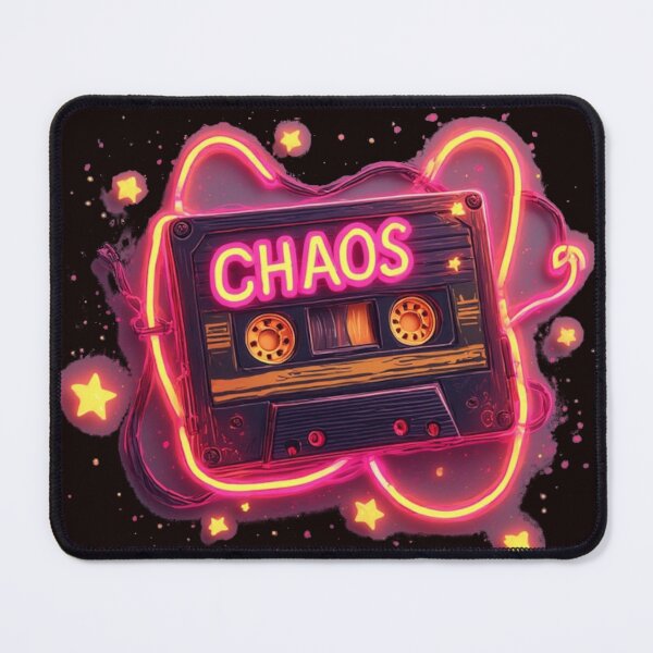 Item preview, Retro Chaos Cassette – 80s Neon Vibe for ADHD & Gen X designed and sold by Shift-Bloom.