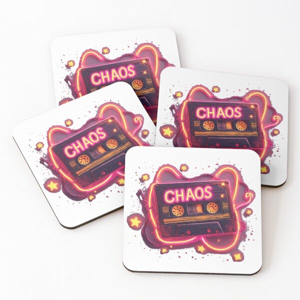 Item preview, Retro Chaos Cassette – 80s Neon Vibe for ADHD & Gen X designed and sold by Shift-Bloom.
