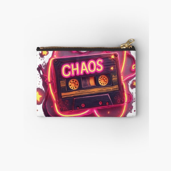 Item preview, Retro Chaos Cassette – 80s Neon Vibe for ADHD & Gen X designed and sold by Shift-Bloom.