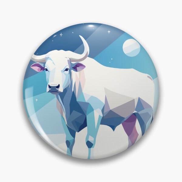 Item preview, Ox Cartoon Night Illustration designed and sold by apiecebyap.