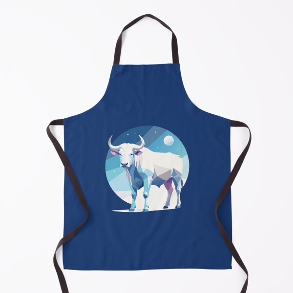 Item preview, Ox Cartoon Night Illustration designed and sold by apiecebyap.