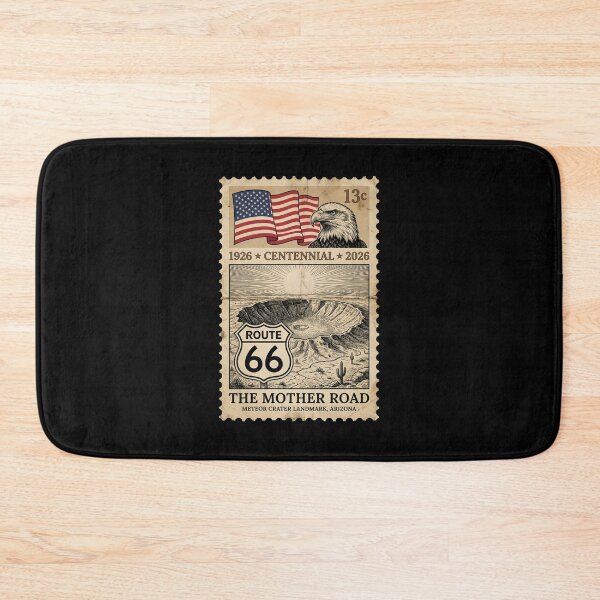 Item preview, Route 66 Meteor Crater Landmark - Arizona Centennial Stamp Art designed and sold by G350.