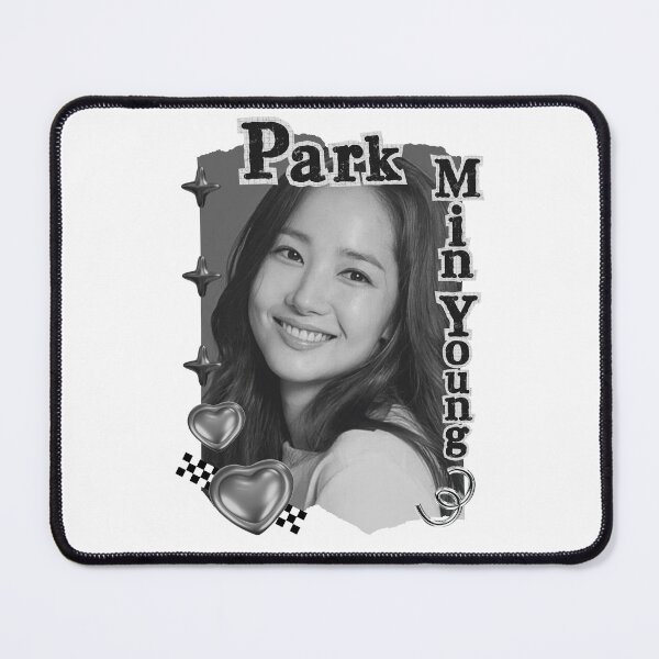 Item preview, Park Min-young (박민영) Korean actress South Korean celebrity K-drama star Korean film n Black and White Collage Digital Art Portrait designed and sold by AJUNICE STUDIO.
