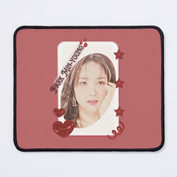 Item preview, Park Min-young (박민영) Korean actress South Korean celebrity K-drama star Korean film illustration Red Aesthetic Collage Design designed and sold by AJUNICE STUDIO.