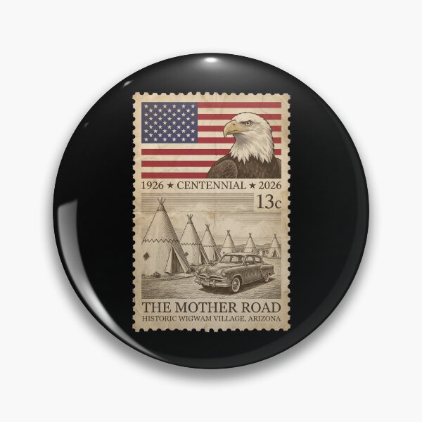 Item preview, Route 66 Historic Wigwam Village - Arizona Vintage Stamp Design designed and sold by G350.