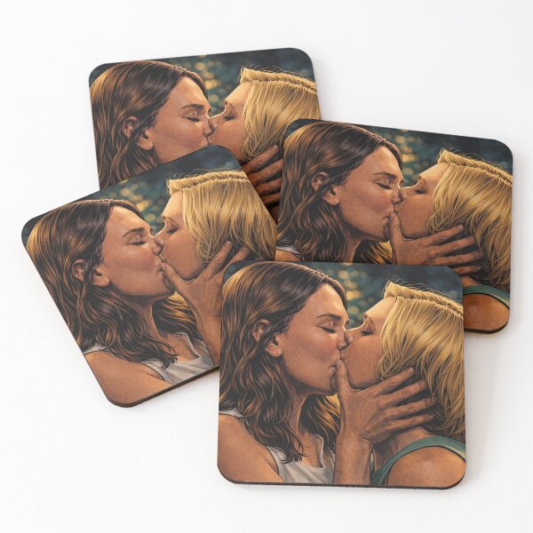Item preview, Passionate kiss between Carol and Zosia (fan art) designed and sold by PopCultureAndStuff.