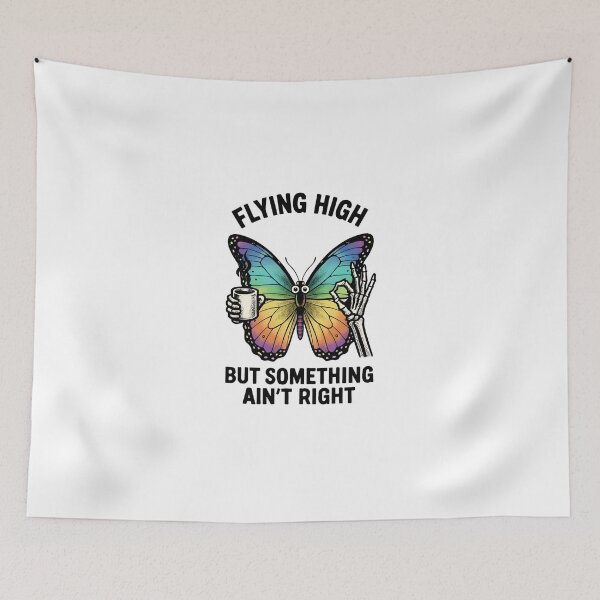 Item preview, Funny butterfly image, with funny slogan designed and sold by lucyinspace.