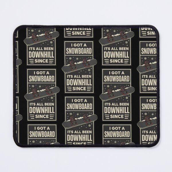 Item preview, Downhill Since I Got a Snowboard Funny Snowboarding Design designed and sold by TeeTimeTreasure.