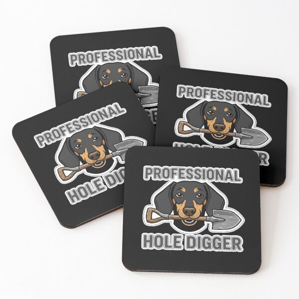 Item preview, Professional Hole Digger Funny Dachshund - Wiener Dog Shovel Humor designed and sold by Pulse & Paws | Pop Culture Tees and Stickers.