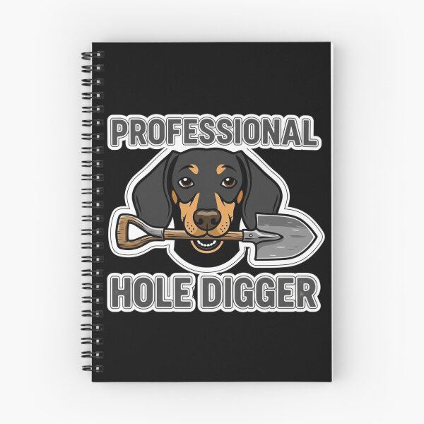 Item preview, Professional Hole Digger Funny Dachshund - Wiener Dog Shovel Humor designed and sold by Pulse & Paws | Pop Culture Tees and Stickers.