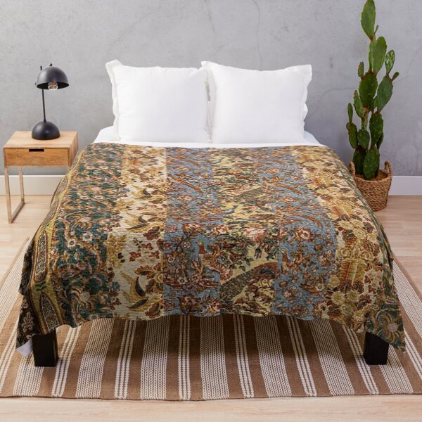 Item preview, Vintage American Strip Pattern Quilt designed and sold by AnimaliaStar.