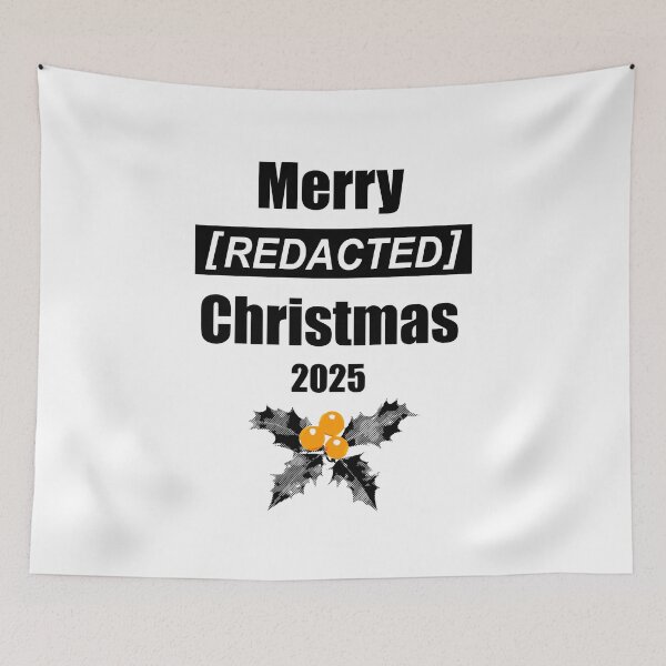 Item preview, Merry [REDACTED] Christmas (Black) designed and sold by  Enjoy Artwork .