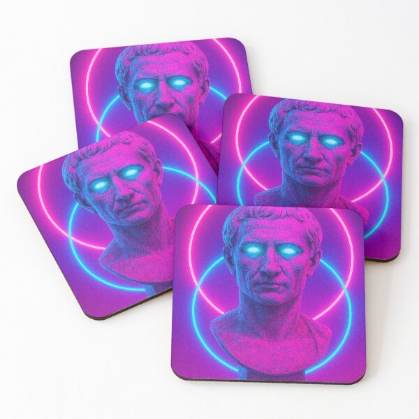 Item preview, Roman Emperor Cyberpunk Vaporwave Bust Design designed and sold by A E S T H E T A T A G.
