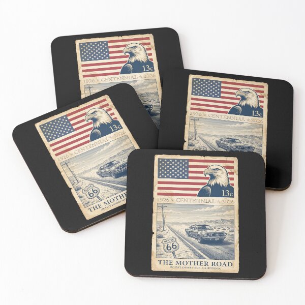 Item preview, Route 66 Mojave Desert Run - California Muscle Car Stamp designed and sold by G350.