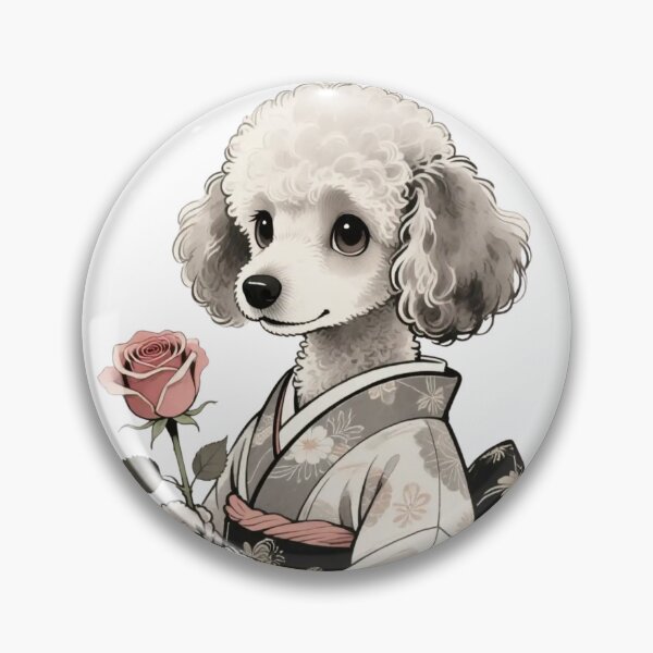Item preview,  Kimono Rose Dog-Poodle designed and sold by Avalon Art.