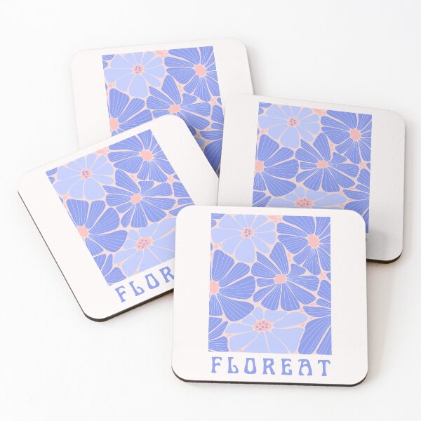 Item preview, Abstract Purple and Orange Cartoon Minimal Aesthetic Flower Design 'Floreat' designed and sold by CelestialEmber.