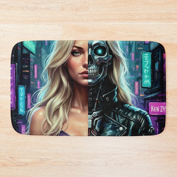 Item preview, Neon Pulse: Pink Anatomical Cyberpunk Pinup Art designed and sold by Art's Diner.