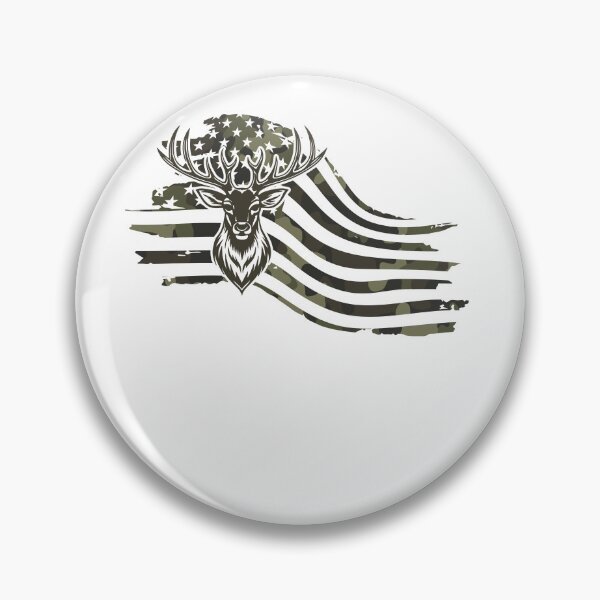 Item preview, Camo Deer American Flag Hunting Wildlife designed and sold by dianadouri.