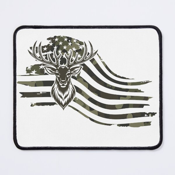Item preview, Camo Deer American Flag Hunting Wildlife designed and sold by dianadouri.